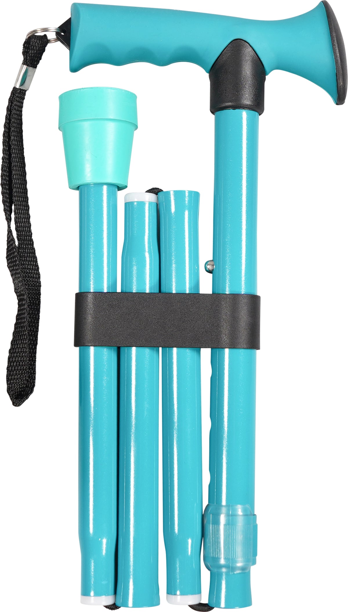Gel Handled Folding Walking Stick