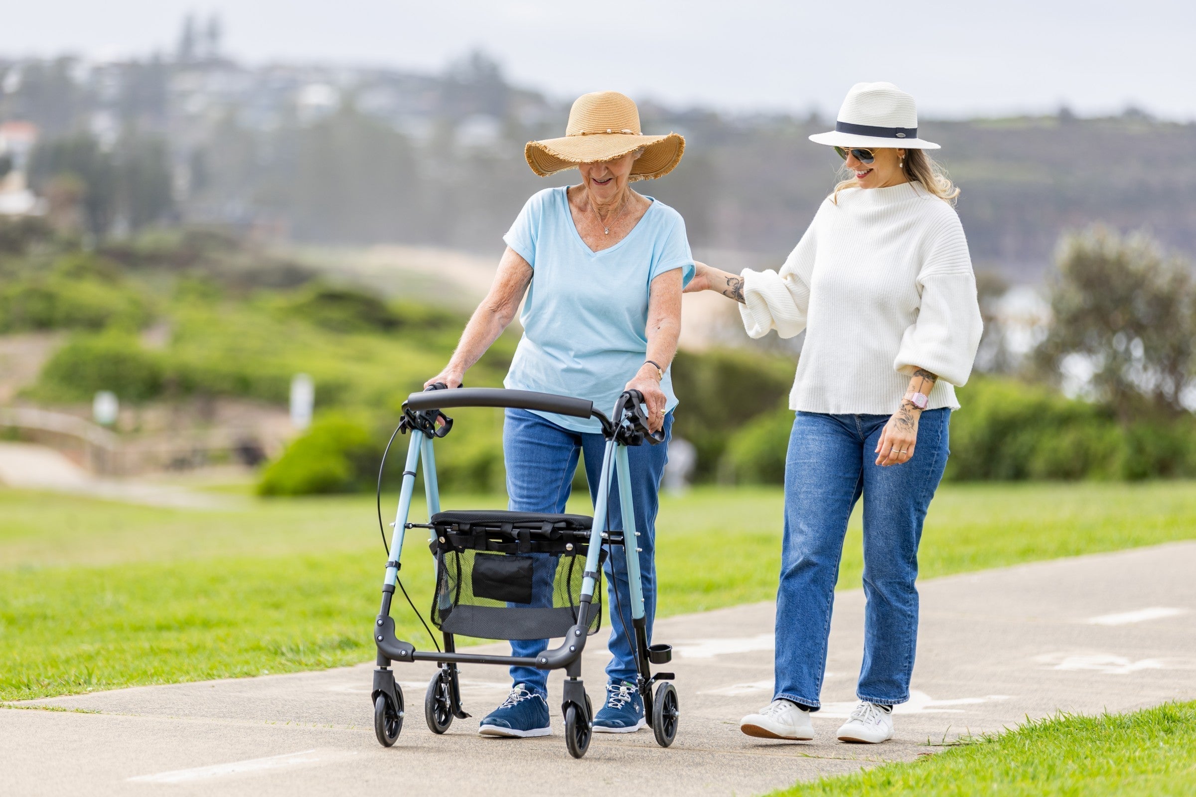 The different types of walkers and rollators