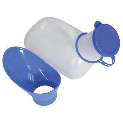 Unisex Male-Female Urinal with Lid - Rehab and Mobility